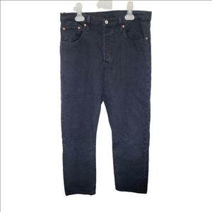 Levis 501 High Rise Straight Leg Denim Jeans